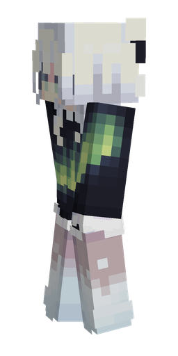 Blue skin: body, left side render