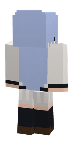 Black skin: body, back render