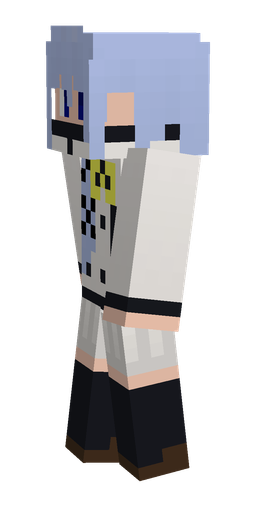 Black skin: body, left side render