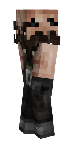 Black skin: body, left side render