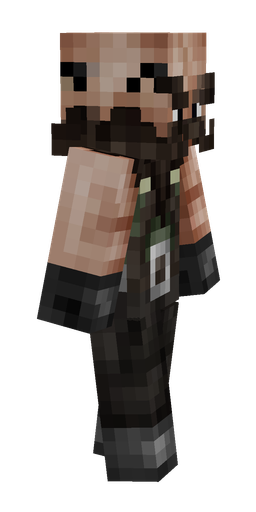 Black skin: body, right side render