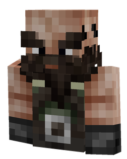 Black skin: bust render