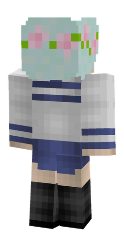 Blue skin: body, back render