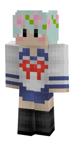 Blue skin: body, front render