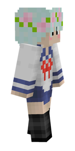 Blue skin: body, right side render