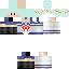 Blue skin: raw texture render