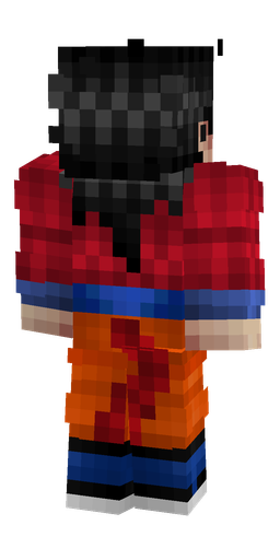 Black skin: body, back render