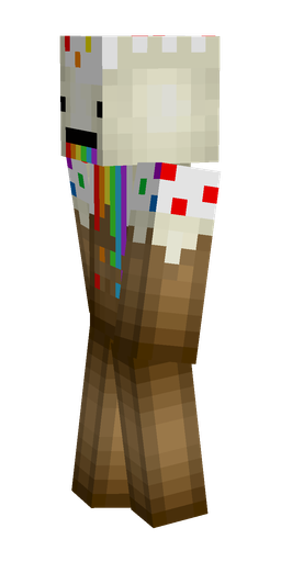 Brown skin: body, left side render