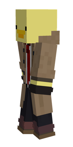 Black skin: body, left side render