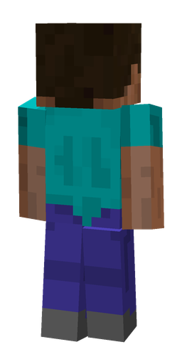 Black skin: body, back render