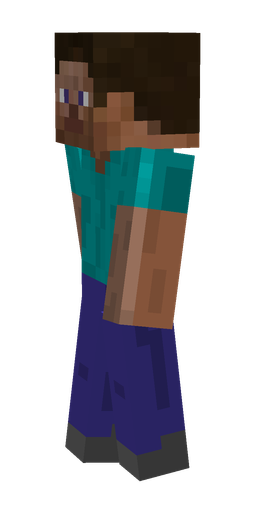 Black skin: body, left side render