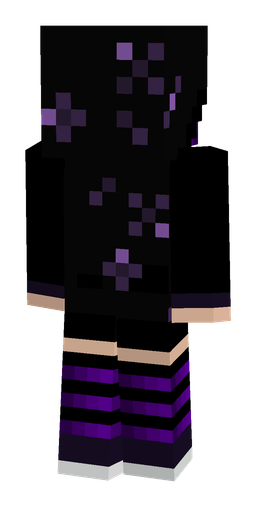 Black skin: body, back render