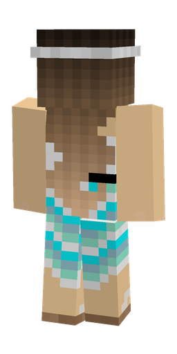 Brown skin: body, back render