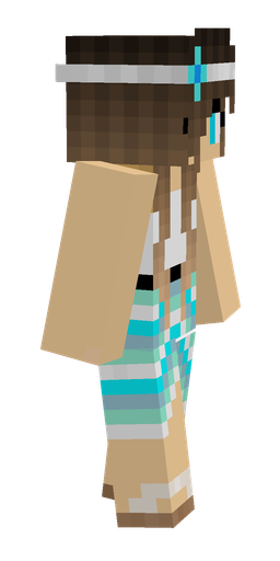 Brown skin: body, right side render