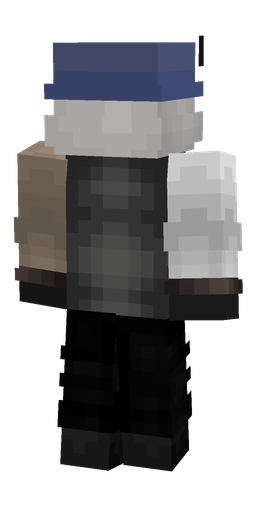 Black skin: body, back render