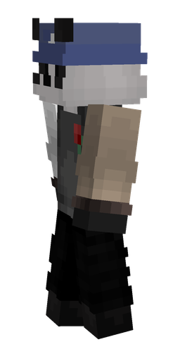 Black skin: body, left side render