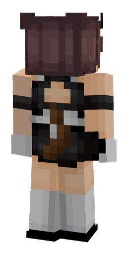 Black skin: body, back render