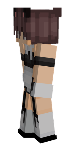 Black skin: body, left side render
