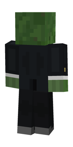 Black skin: body, back render