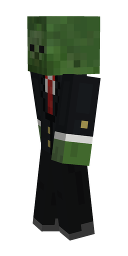 Black skin: body, left side render