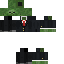 Black skin: raw texture render