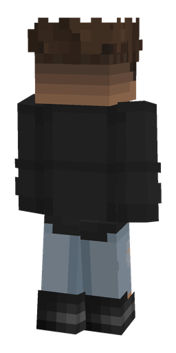 Black skin: body, back render