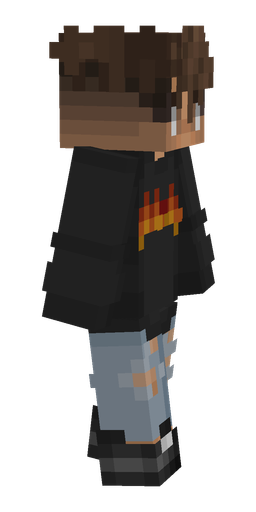 Black skin: body, right side render