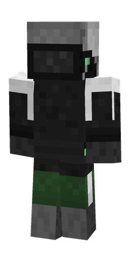 Black skin: body, back render