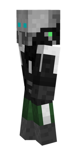 Black skin: body, left side render