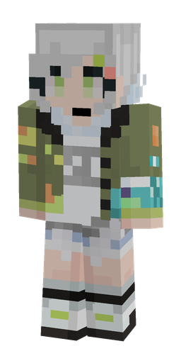 Blue skin: body, front render