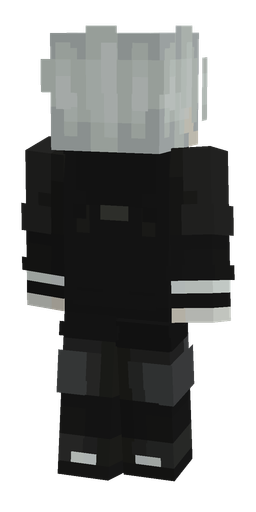 Black skin: body, back render