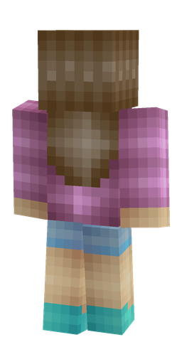 Brown skin: body, back render