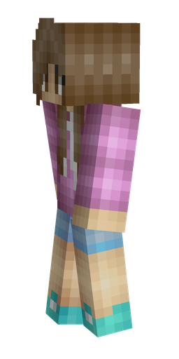 Brown skin: body, left side render