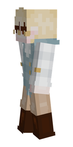 Blue skin: body, left side render