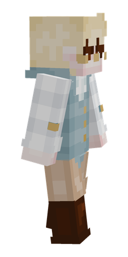 Blue skin: body, right side render