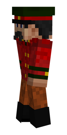 Black skin: body, left side render