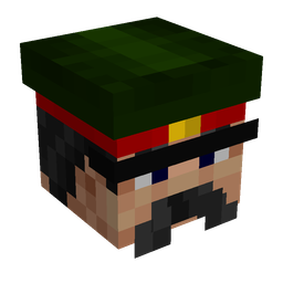 Black skin: head render