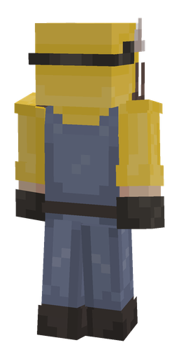 Black skin: body, back render
