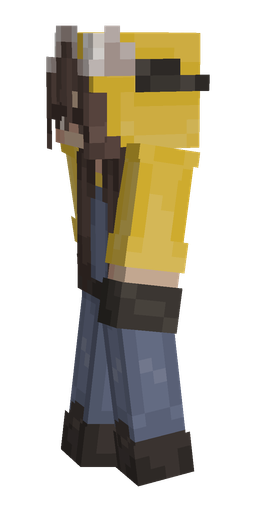 Black skin: body, left side render