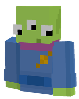 Blue skin: bust render