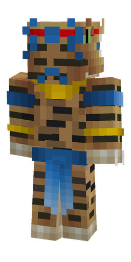Brown skin: body, back render