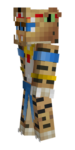 Brown skin: body, left side render
