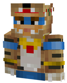 Brown skin: bust render