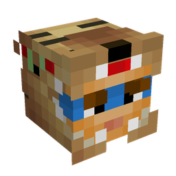 Brown skin: head render