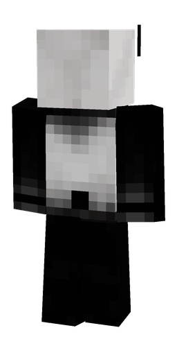 Black skin: body, back render