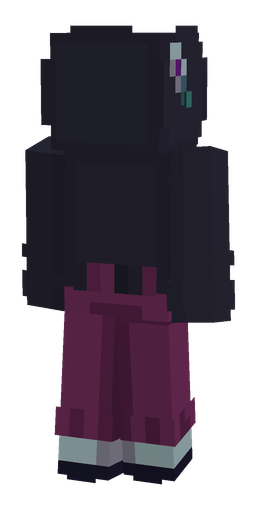 Blue skin: body, back render