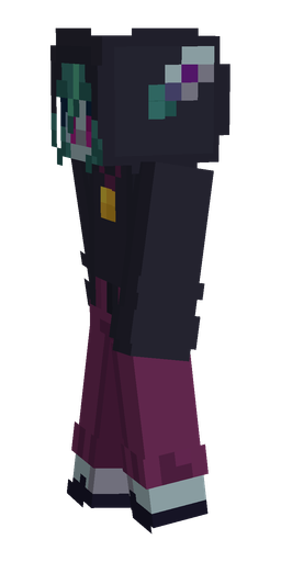 Blue skin: body, left side render