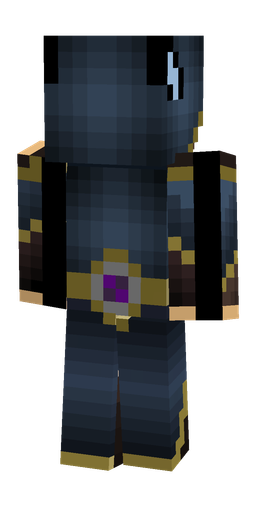 Blue skin: body, back render