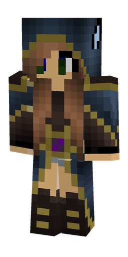 Blue skin: body, front render