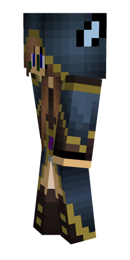 Blue skin: body, left side render